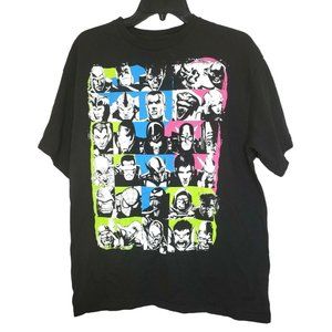 Marvel Comics Large Black T Shirt 35 Hero Graphic Black Shirt